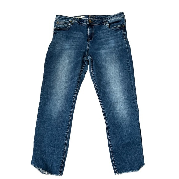Kut From The Kloth Toothpick Skinny, High Rise, Med wash, size 14S, blue jeans. - Picture 6 of 14